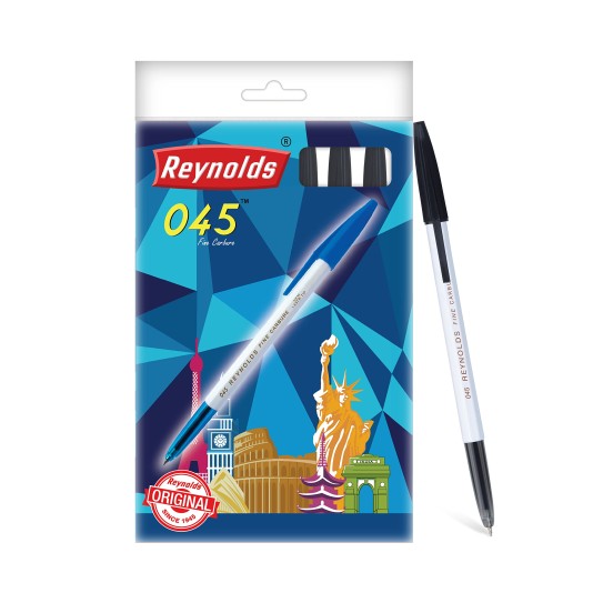 REYNOLDS 045 PEN BLACK - 10 PC/PAC