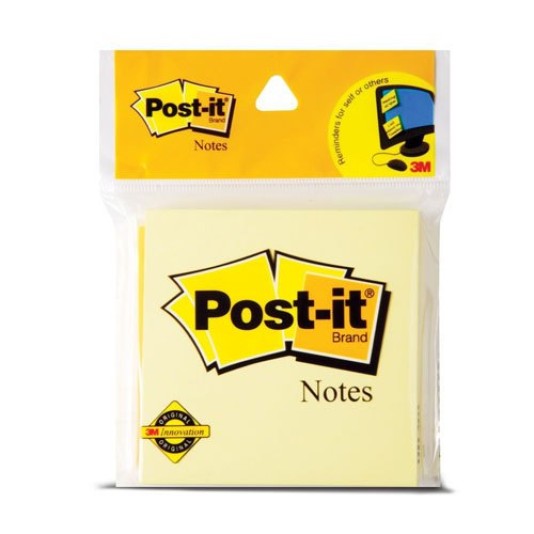 STICKY NOTES 3" X 3" - YELLOW - 3M