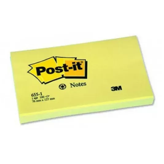 STICKY NOTES 3" X 5" - YELLOW - 3M